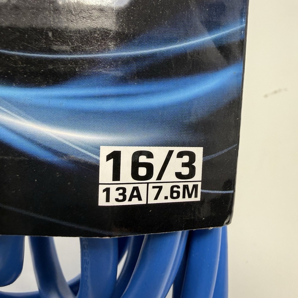 16/3 Extension Cord 25 ft Blue – Blue Ends – Heavy Duty – New Popular Mechanics - Picture 2 of 4